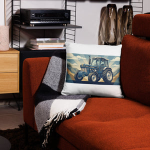 The Tractor Mugs Store 18″×18″ Ford 6810 2WD | Art Deco Pillow Case Quality Farmers Merch
