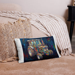 The Tractor Mugs Store 20″×12″ Ford 6810 2WD | Splash Art Pillow Case Quality Farmers Merch