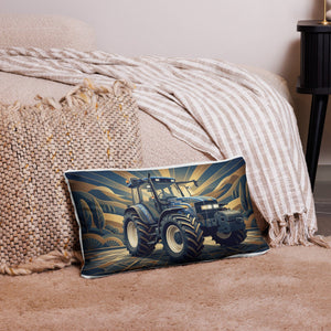 The Tractor Mugs Store 20″×12″ New Holland TM 155  | Art Deco Pillow Case Quality Farmers Merch