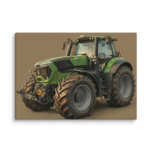 The Tractor Mugs Store 20″×28″ Deutz-Fahr 9340 Oil Painting | Canvas Quality Farmers Merch