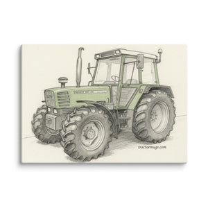 The Tractor Mugs Store 20″×28″ Fendt 308 LSA 4WD Pencil Sketch | Canvas Quality Farmers Merch
