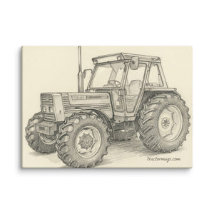 The Tractor Mugs Store 20″×28″ FIAT 110-90 DT Pencil Sketch | Canvas Quality Farmers Merch