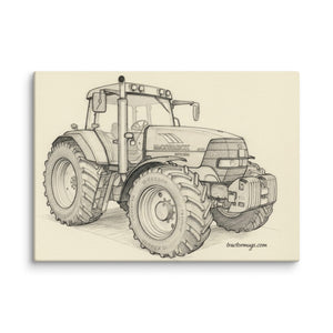 The Tractor Mugs Store 20″×28″ McCormick MTX 200 Pencil Sketch | Canvas Quality Farmers Merch