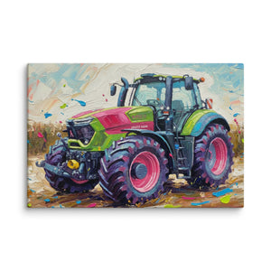 The Tractor Mugs Store 20″×30″ Deutz-Fahr 9340 Splash Art | Canvas Quality Farmers Merch