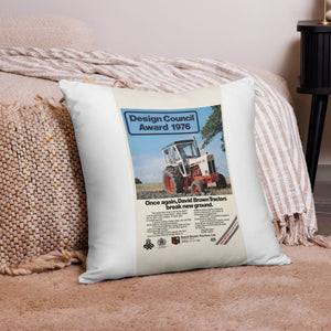 The Tractor Mugs Store 22″×22″ David Brown Advert | Pillow Case Quality Farmers Merch
