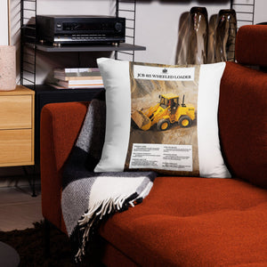 The Tractor Mugs Store 22″×22″ JCB 415 Loader Advert | Pillow Case Quality Farmers Merch