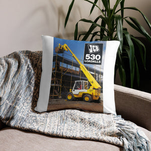 The Tractor Mugs Store 22″×22″ JCB Loadall 530 Brochure | Pillow Case Quality Farmers Merch