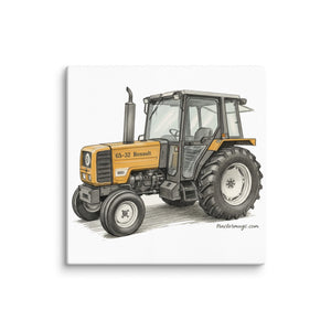 The Tractor Mugs Store 26″×26″ Renault 65-32 MX Pencil Sketch | Canvas Quality Farmers Merch