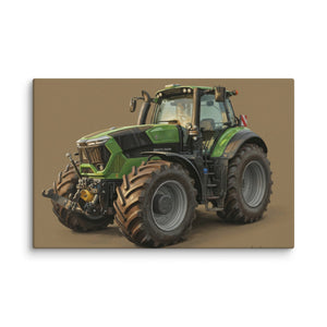 The Tractor Mugs Store 26″×40″ Deutz-Fahr 9340 Oil Painting | Canvas Quality Farmers Merch