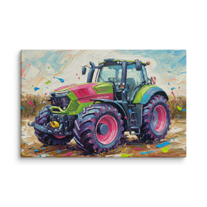The Tractor Mugs Store 26″×40″ Deutz-Fahr 9340 Splash Art | Canvas Quality Farmers Merch