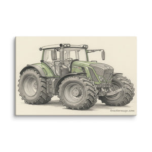 The Tractor Mugs Store 26″×40″ Fendt 930 Vario S4 Pencil Sketch | Canvas Quality Farmers Merch