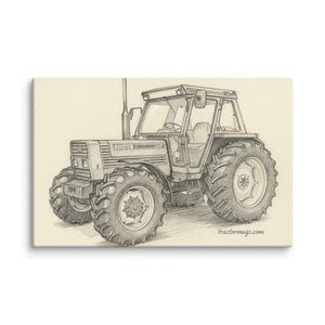 The Tractor Mugs Store 26″×40″ FIAT 110-90 DT Pencil Sketch | Canvas Quality Farmers Merch