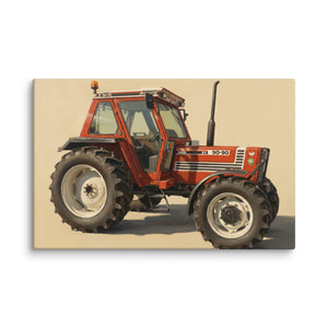 The Tractor Mugs Store 26″×40″ FIAT 90-90 DT Oil Painting | Canvas Quality Farmers Merch