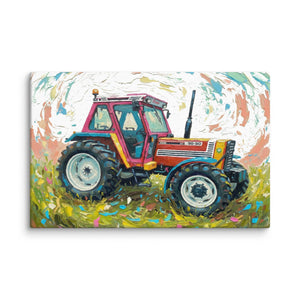 The Tractor Mugs Store 26″×40″ FIAT 90-90 DT Splash Art | Canvas Quality Farmers Merch