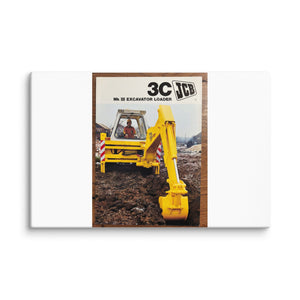 The Tractor Mugs Store 26″×40″ JCB 3C II Advert | Canvas Quality Farmers Merch