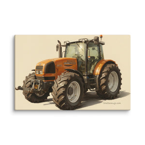 The Tractor Mugs Store 26″×40″ Renault ares 696 rz Oil Painting | Canvas Quality Farmers Merch