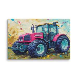 The Tractor Mugs Store 26″×40″ Renault ares 696 rz Splash Art | Canvas Quality Farmers Merch