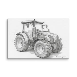 The Tractor Mugs Store 26″×40″ SAME Explorer 105 (Stage V) Pencil Sketch | Canvas Quality Farmers Merch