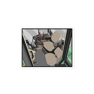 The Tractor Mugs Store 4″×4″ John Deere 7810 Cabin | Bubble-free stickers Quality Farmers Merch