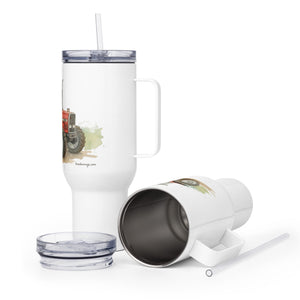 The Tractor Mugs Store 40 oz Massey Ferguson 3080 Watercolour | Travel Mug Quality Farmers Merch