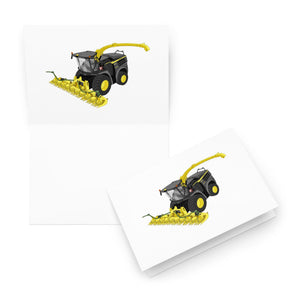 The Tractor Mugs Store 5.83″×8.27″ John Deere 8800 Black Beauty Silage Harvester | Greeting card Quality Farmers Merch
