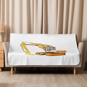 The Tractor Mugs Store 50″×60″ JCB 814 Super | Sherpa blanket Quality Farmers Merch