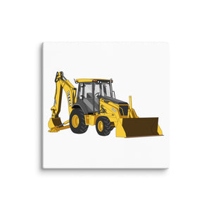 The Tractor Mugs Store 6″×6″ John Deere 410G Backhoe | Canvas Quality Farmers Merch