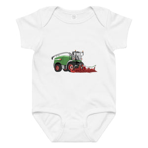 The Tractor Mugs Store 6M Fendt Katana 85 Forage Harvester | Baby jersey bodysuit Quality Farmers Merch