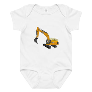 The Tractor Mugs Store 6M JCB 370 LC | Baby jersey bodysuit Quality Farmers Merch