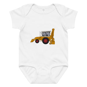 The Tractor Mugs Store 6M JCB 3C (1975) | Baby jersey bodysuit Quality Farmers Merch