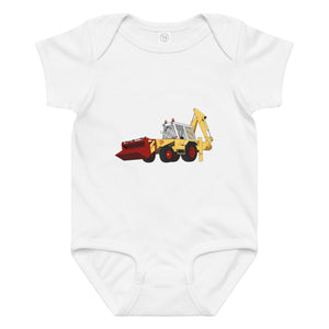 The Tractor Mugs Store 6M JCB 3D (1975) | Baby jersey bodysuit Quality Farmers Merch