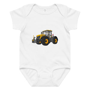 The Tractor Mugs Store 6M JCB Fastrac 4220 Icon | Baby jersey bodysuit Quality Farmers Merch