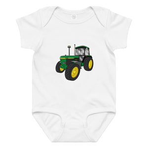 The Tractor Mugs Store 6M John Deere 3350 4WD | Baby jersey bodysuit Quality Farmers Merch