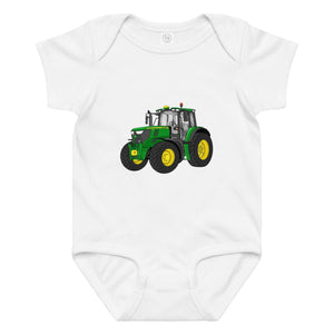 The Tractor Mugs Store 6M John Deere 6155 M | Baby jersey bodysuit Quality Farmers Merch