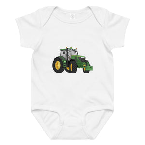 The Tractor Mugs Store 6M John Deere 6210 R | Baby jersey bodysuit Quality Farmers Merch