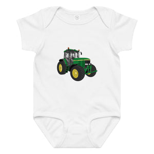 The Tractor Mugs Store 6M John Deere 7710 | Baby jersey bodysuit Quality Farmers Merch