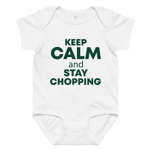The Tractor Mugs Store 6M KEEP CALM and STAY CHOPPING | Baby jersey bodysuit Quality Farmers Merch