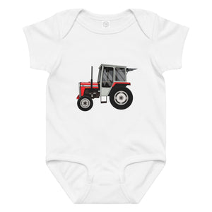 The Tractor Mugs Store 6M Massey Ferguson 240 | Baby jersey bodysuit Quality Farmers Merch