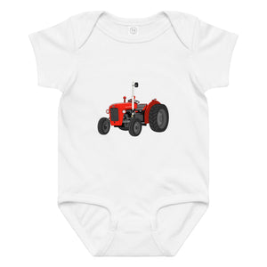 The Tractor Mugs Store 6M Massey Ferguson 35X | Baby jersey bodysuit Quality Farmers Merch