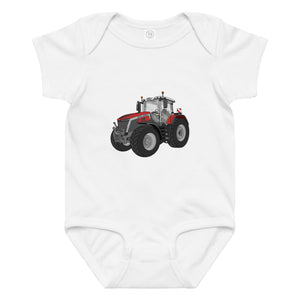 The Tractor Mugs Store 6M Massey Ferguson 9X | Baby jersey bodysuit Quality Farmers Merch