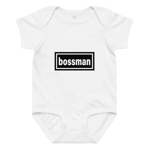 The Tractor Mugs Store 6M Oasis Bossman | Baby jersey bodysuit Quality Farmers Merch