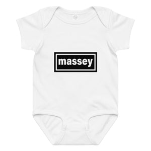 The Tractor Mugs Store 6M Oasis Massey | Baby jersey bodysuit Quality Farmers Merch