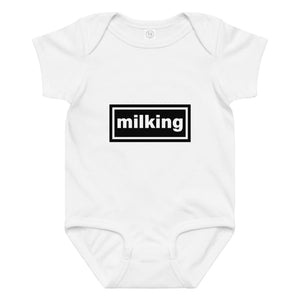 The Tractor Mugs Store 6M Oasis Milking | Baby jersey bodysuit Quality Farmers Merch