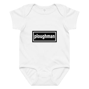 The Tractor Mugs Store 6M Oasis Ploughman | Baby jersey bodysuit Quality Farmers Merch