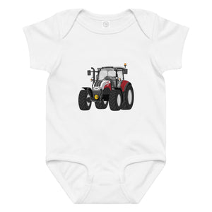 The Tractor Mugs Store 6M Steyr 4120 Plus | Baby jersey bodysuit Quality Farmers Merch
