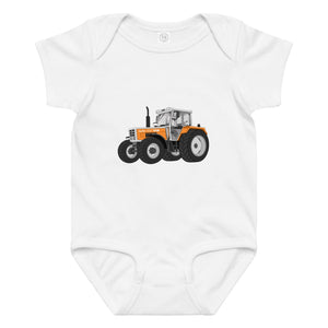 The Tractor Mugs Store 6M Steyr SK 8130 Kommunal | Baby jersey bodysuit Quality Farmers Merch