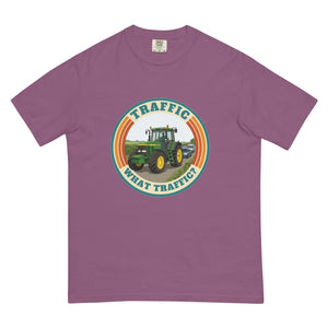 The Tractor Mugs Store Berry / S John Deere 7810 TRAFFIC WHAT TRAFFIC? Retro | Unisex Premium T-shirt Quality Farmers Merch
