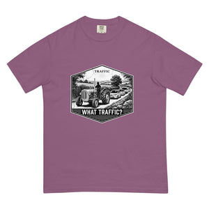The Tractor Mugs Store Berry / S Massey Ferguson 35X TRAFFIC WHAT TRAFFIC? Moose | Unisex Premium T-shirt Quality Farmers Merch