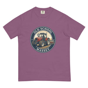 The Tractor Mugs Store Berry / S Massey Ferguson 6480 OLD SCHOOL MASSEY Engraving | Unisex Premium T-shirt Quality Farmers Merch