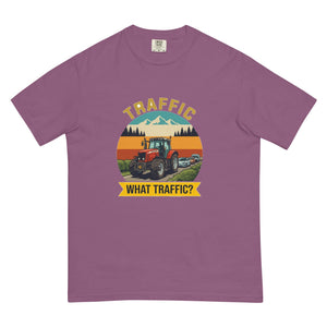 The Tractor Mugs Store Berry / S Massey Ferguson 6480 TRAFFIC WHAT TRAFFIC? Outdoor | Unisex Premium T-shirt Quality Farmers Merch